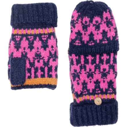 Free People First Frost Fair Isle Mittens in Navy