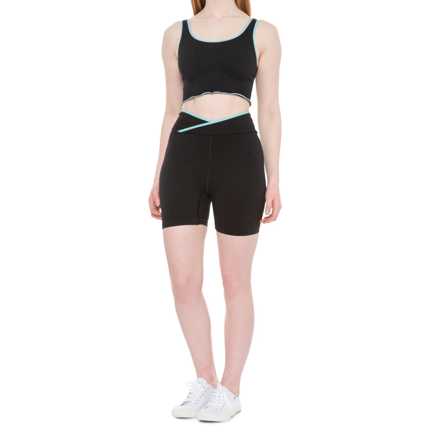 Free People Free Throw Crop Tank Top and Shorts Set Save 37