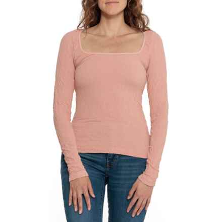 Free People Have It All Shirt - Long Sleeve in Rose