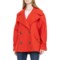 Free People Highlands Solid Peacoat in Red