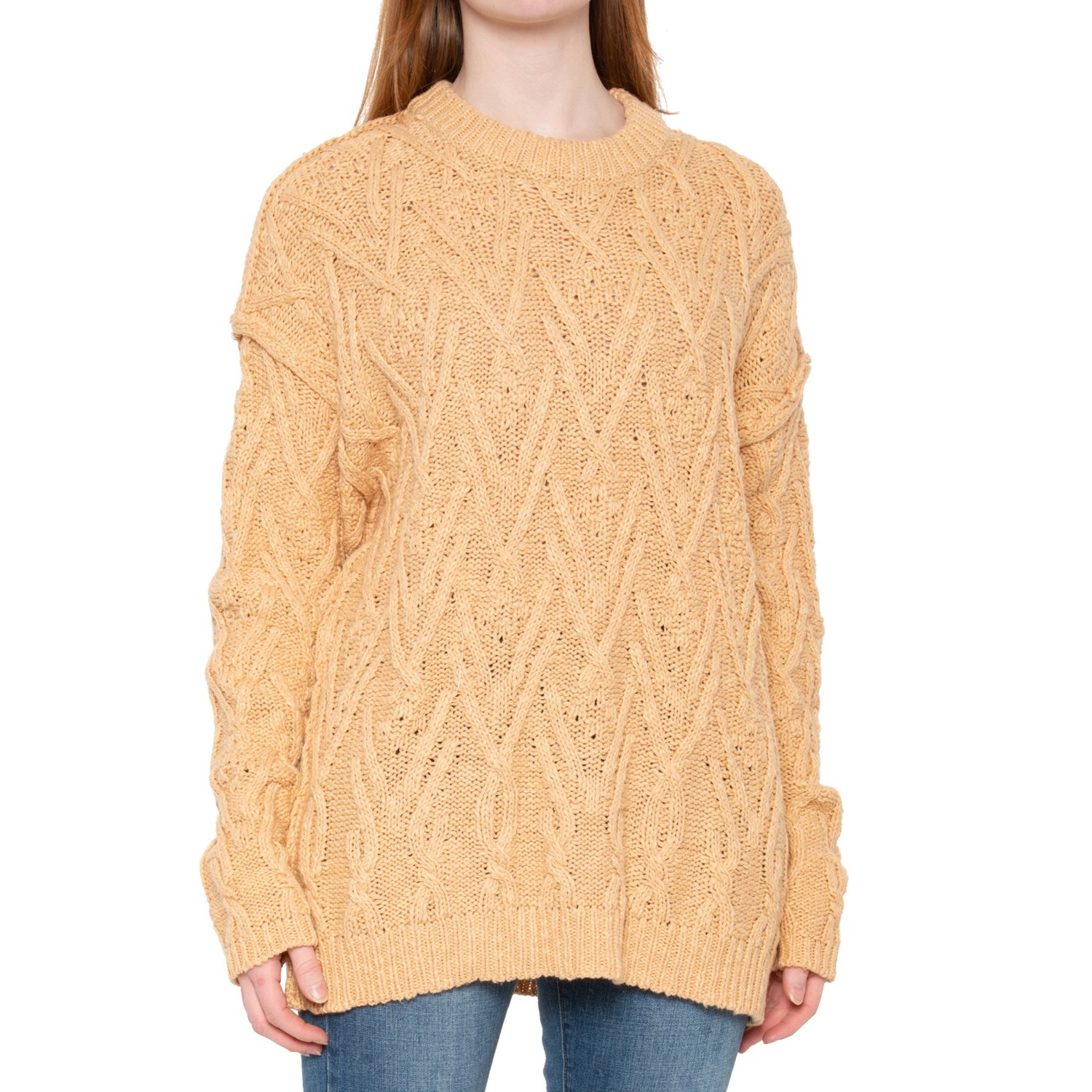 Free People Isla Cable Tunic Sweater (For Women)