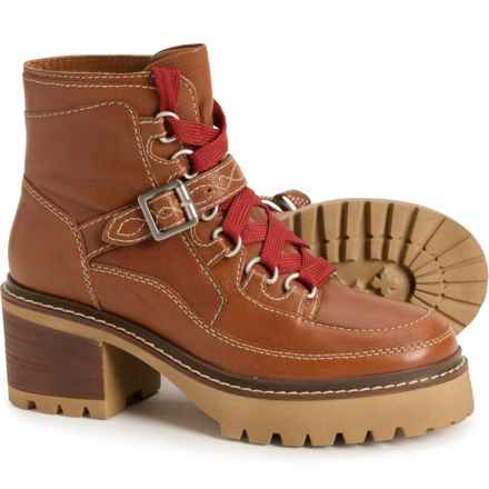 Free People Jasper Hiker Ankle Boots - Leather (For Women) in Taupe