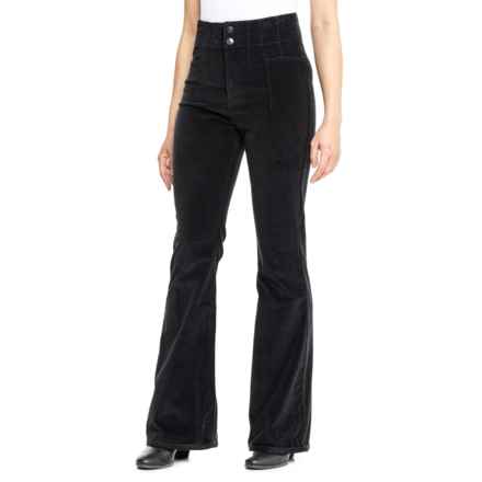 Free People Jayde Corduroy Flare Jeans in Carbon