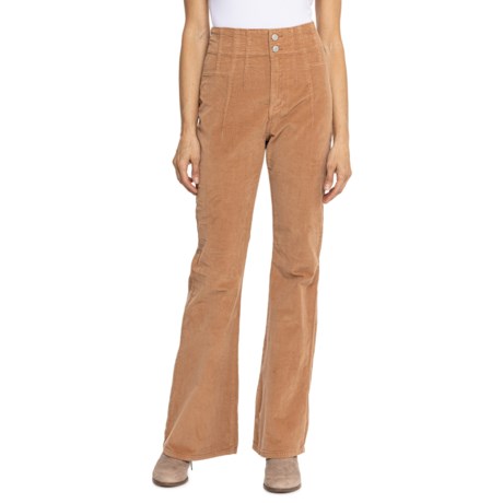 Free People Jayde Corduroy Flare Jeans in Cedar