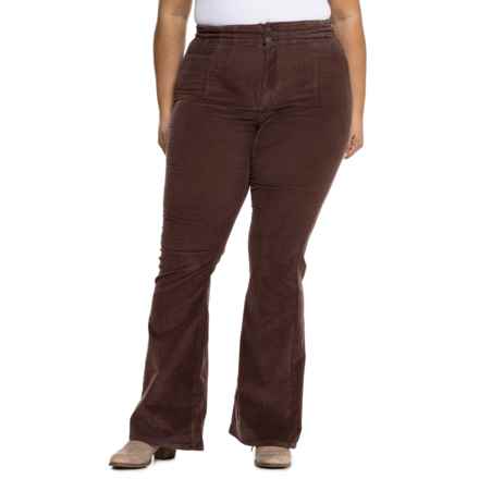 Free People Jayde Corduroy Flare Jeans in Cocoa