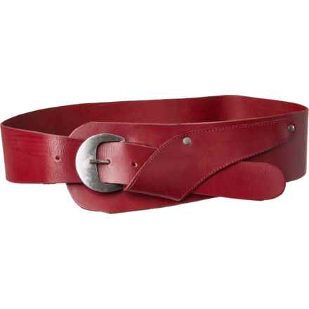 Free People Jericho Hip Belt - Leather in Crimson