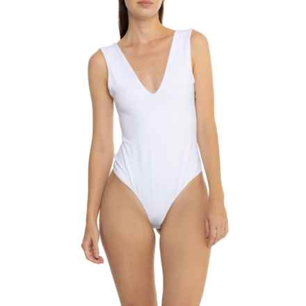 Free People Keep It Sleek Bodysuit - Sleeveless in White
