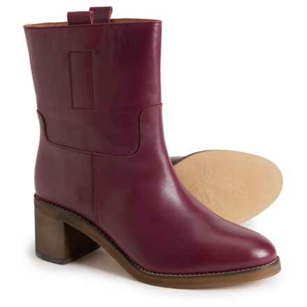 Free People Made in Portugal Tabby Ankle Boots - Leather (For Women) in Wild Mulberry