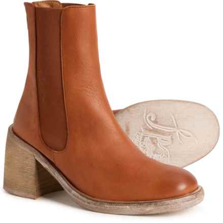 Free People Made in Spain Essential Chelsea Boots - Leather (For Women) in Taupe