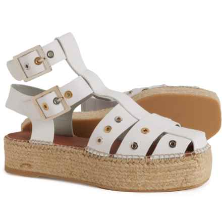Free People Made in Spain Gable Glad Espadrille Gladiator Sandals - Leather (For Women) in White