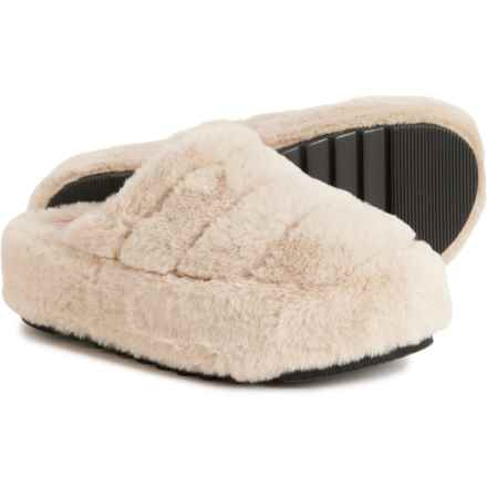 Free People Made in Spain It’s A Vibe Cozy Platform Slippers (For Women) in Neutral