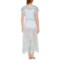 3GVNM_2 Free People Make a Splash Embellished Cover-Up Dress - Short Sleeve