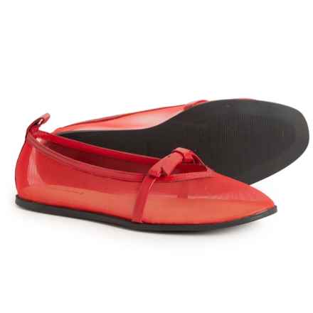 Free People Mesh Mania Bow Flats - Slip-Ons (For Women) in Red