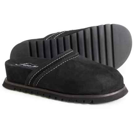 Free People Milo Everyday Mule Shoes - Suede (For Women) in Black