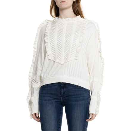 Free People More Romance Shirt - Long Sleeve in Ivory