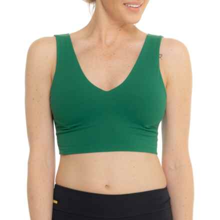 Free People Movement Never Better Crop Camisole - Sleeveless in Heritage Green
