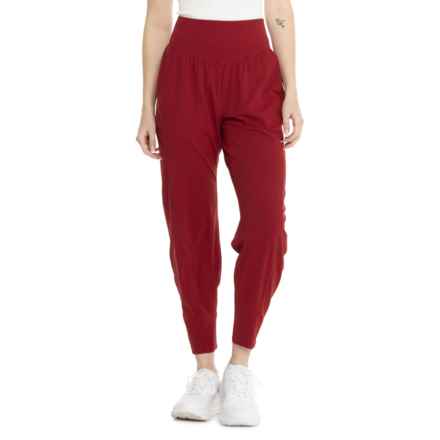 Free People Movement Never Better Structured Sweatpants in Crimson
