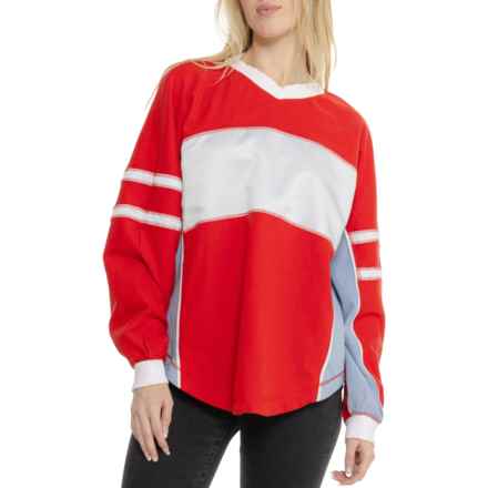 Free People Movement Rugby Ready Layer Shirt - Long Sleeve in Winterberry Combo