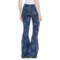 3PGVG_2 Free People Penny Pull-On Printed Flare Jeans