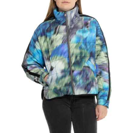 Free People Pippa PrimaLoft® Printed Packable Puffer Jacket - Insulated in Blurry Flower Combo