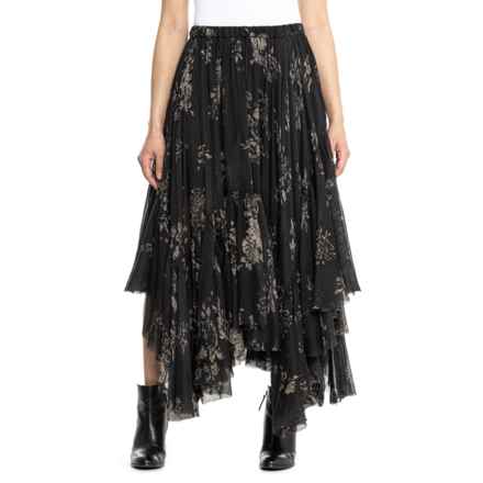 Free People Printed Clover Skirt in Black Combo