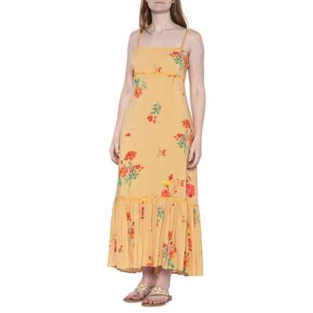 Free People Rosie Posie Midi Dress - Sleeveless in Yellow