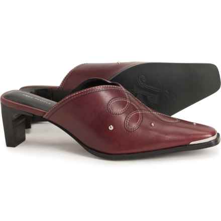 Free People Roxi Mule Shoes - Leather (For Women) in Wine