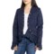 Free People Ruffles Romance Jacket in Navy