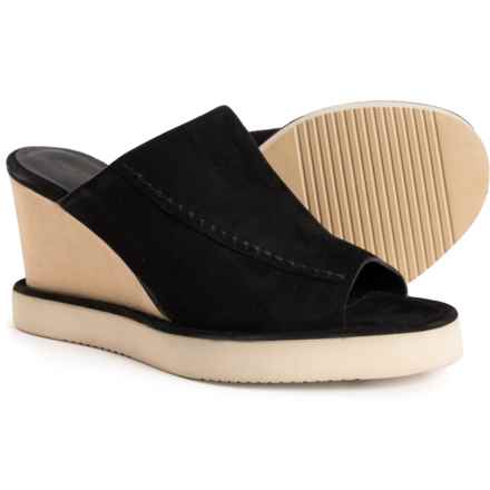 Free People Running in Wedges Sandals - Suede (For Women) in Black