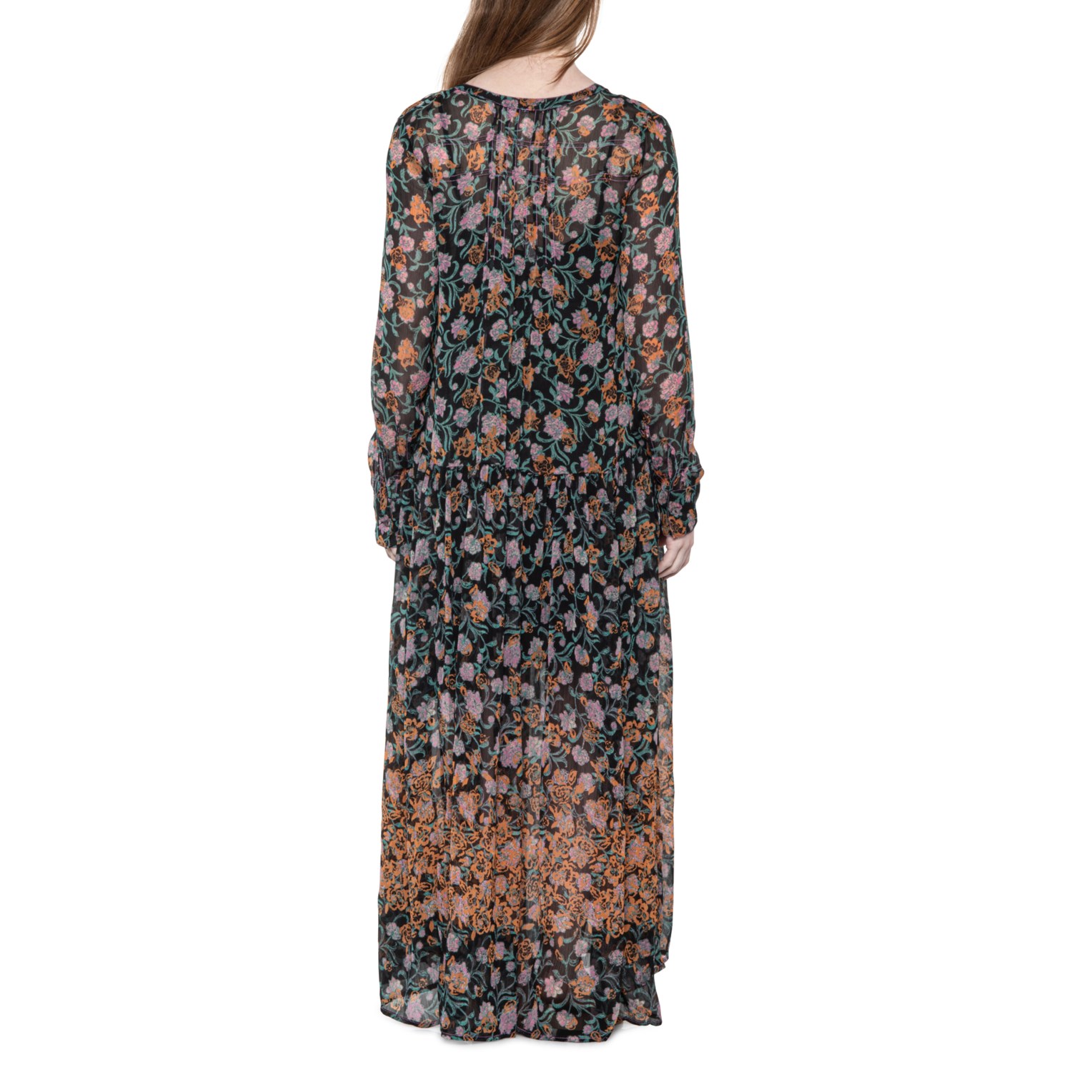 Free People See It Through Maxi Dress - Long Sleeve - Save 65%