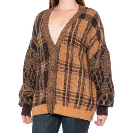 Free People Sepia Cardigan Sweater in Birchwood Combo