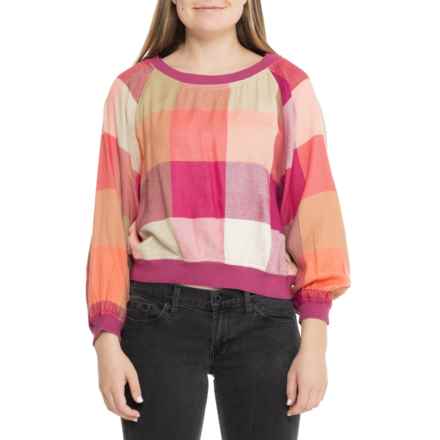 Free People Sugar Cookie Flannel Shirt - Long Sleeve in Pink Combo