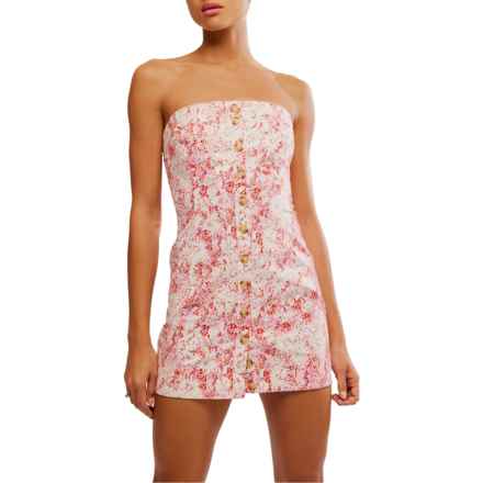 Free People Tomas Mini Dress - Strapless in Pink