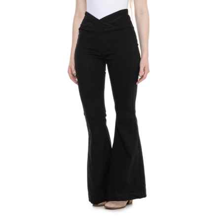 Free People Venice Beach Jeans - High Rise, Flare Leg in Black