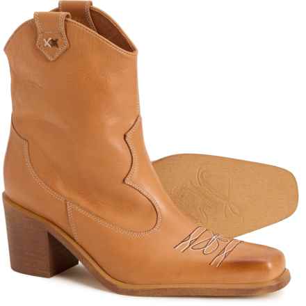 Free People Wandering Western Boots - Leather (For Women) in Honey