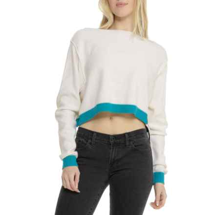 Free People We the Free Into the Blue Sweater in Tropical Blue Combo