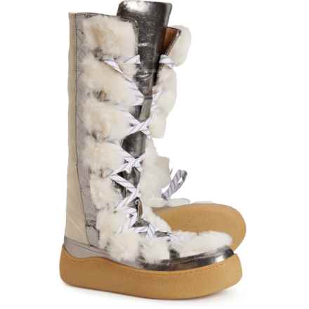 Free People Wilder Mukluk Boots - Leather (For Women) in Arctic Fox