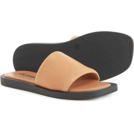 Free People Wren Slide Sandals - Leather (For Women) in Tan