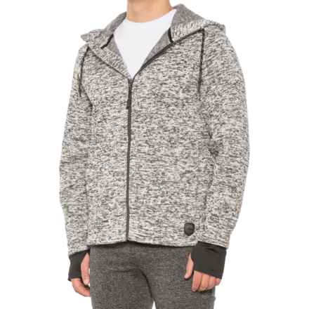 Freedom Trail by Kyodan Sweater-Knit Hooded Jacket in Grey Mix