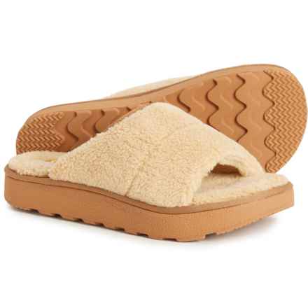 Freewaters Softy Cloud9 Cozy Slide Sandals (For Women) in Tan