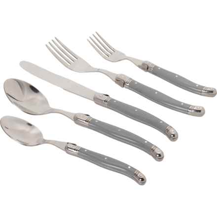 French Home Laguiole Flatware Set - 20-Piece in Grey