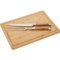 French Home Laguiole Olive Wood Carving Set - 3-Piece in Natural