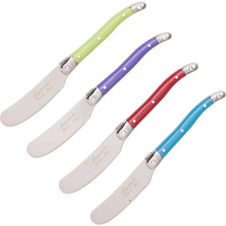 French Home Laguiole Spreader Knife Set - 4-Piece in Multi