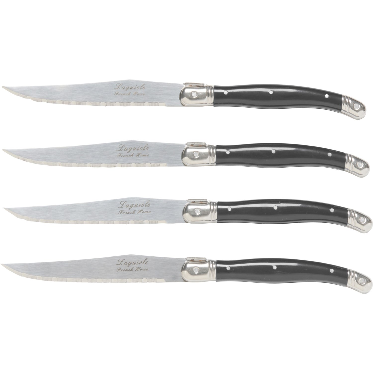 French Home Laguiole Steak Knives 4 Piece Save 45   French Home Laguiole Steak Knives 4 Piece In Black~p~2vjjr 02~1500.2 