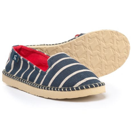 French Stripe Canvas Shoes – Slip-Ons (For Girls)