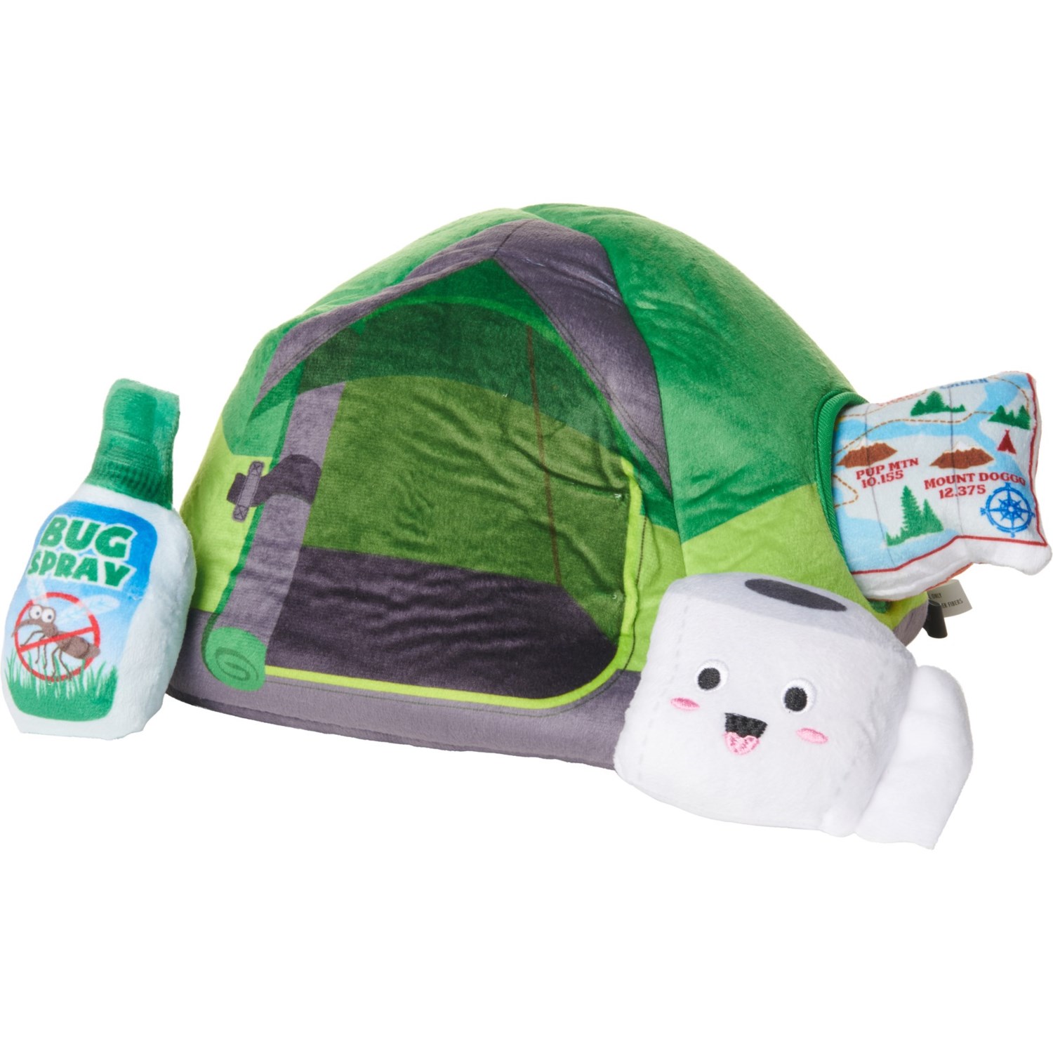 Fringe Happy Campers Plush Dog Toy Set 4Piece, Squeaker Save 27