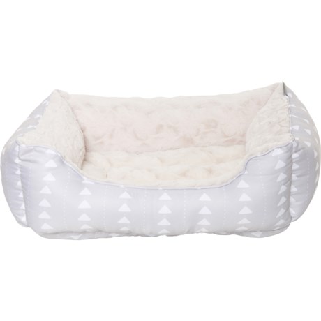 Fringe Studio Mudcloth Triangle Dog Bed - 29x24x8”, Gray - Save 28%