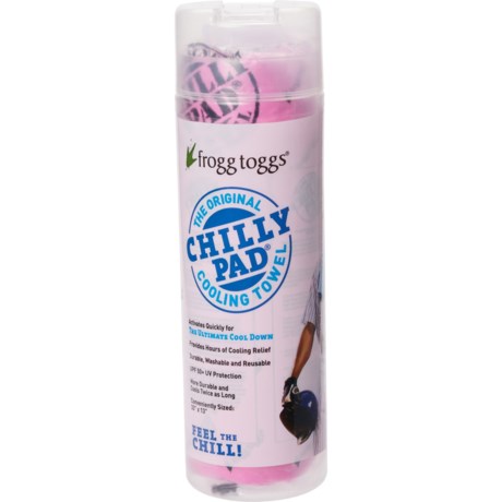 Frogg Toggs The Original Chilly Pad Cooling Towel - UPF 50+, 33x13” in Pink