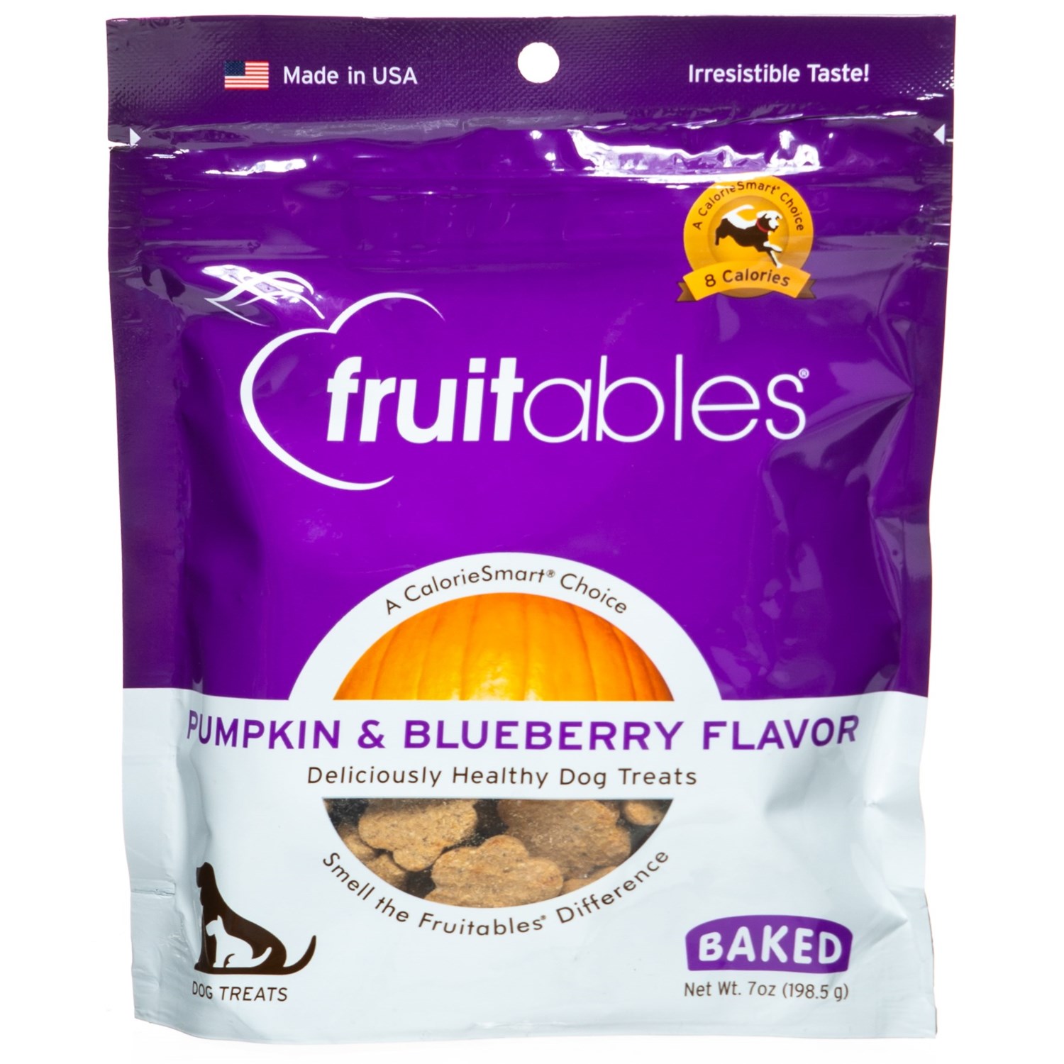 Fruitables Pumpkin and Blueberry Dog Treats – 7 oz.