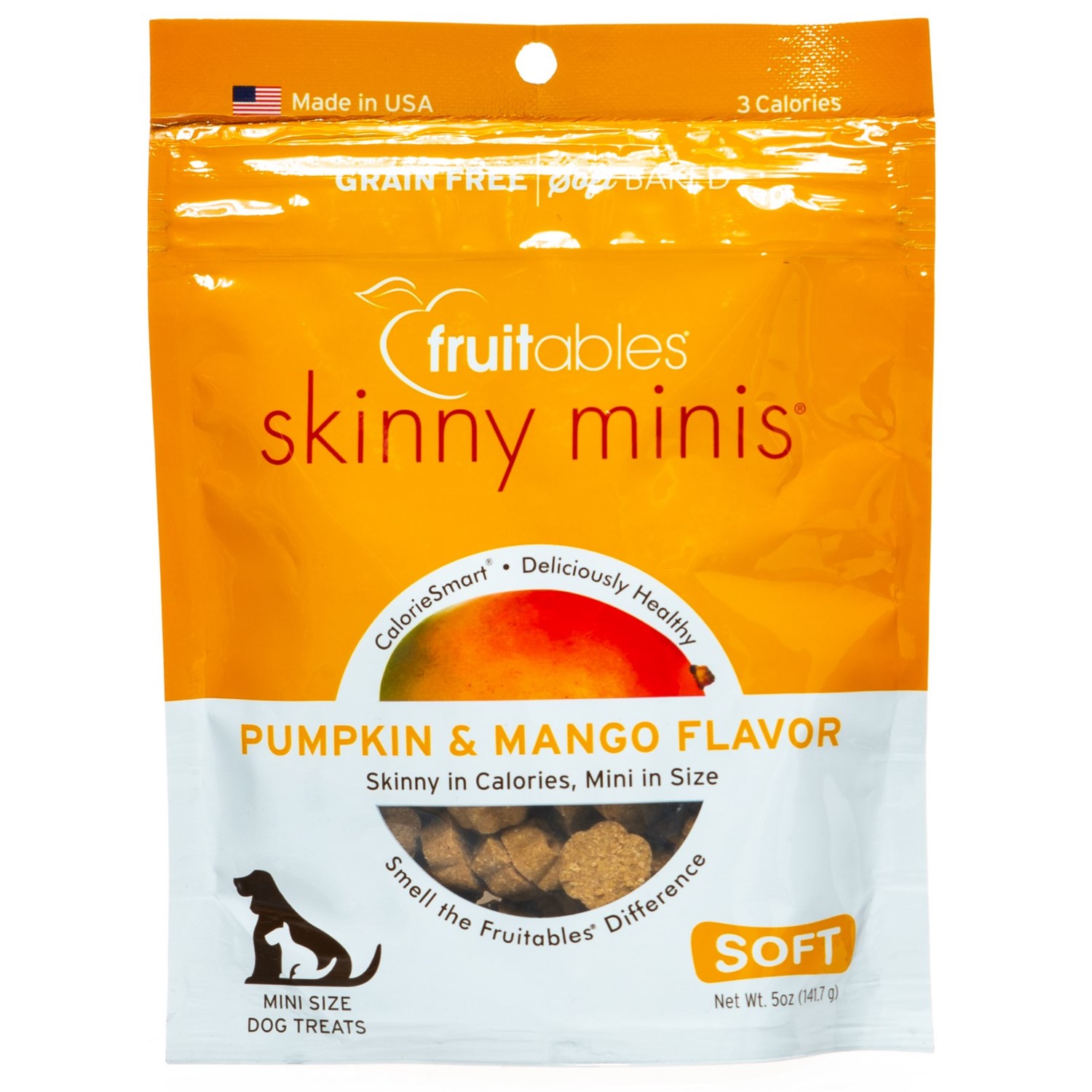 Fruitables Skinny Minis Pumpkin and Mango Dog Treats 5 oz.